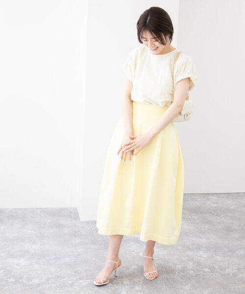 NOLLEY’S(ノーリーズ)の「◇【WEB限定】タフタ袖タックブラウス(シャツ/ブラウス・レディース・ラベンダー/オフホワイト/ブラック・FREE)」の18枚目の写真