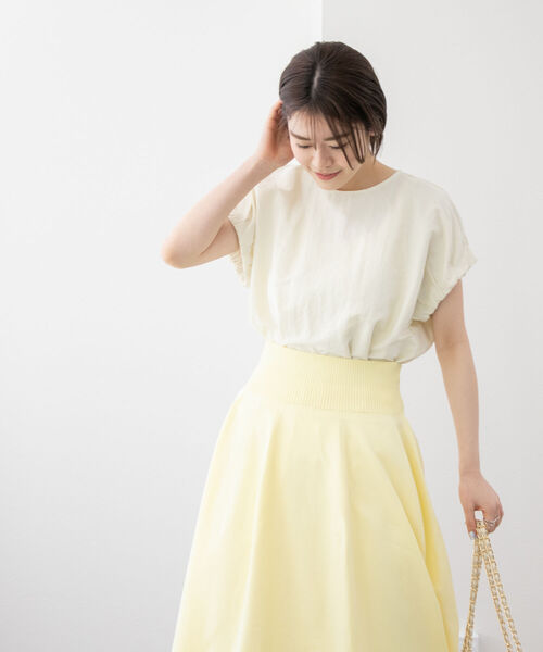 NOLLEY’S(ノーリーズ)の「◇【WEB限定】タフタ袖タックブラウス(シャツ/ブラウス・レディース・ラベンダー/オフホワイト/ブラック・FREE)」の19枚目の写真