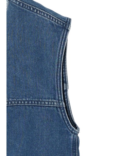 Lee（リー）の「Lee×e.m.a.e DENIM VEST（ベスト・レディース・インディゴブルー・FREE）」の4枚目の写真