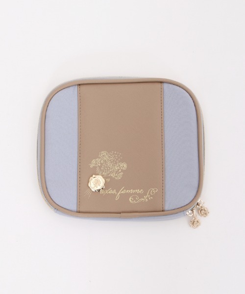 axes femme（アクシーズファム）の「封蝋モチーフ配色ポーチ（ポーチ・レディース・ブルー/ピンク・FREE）」の6枚目の写真