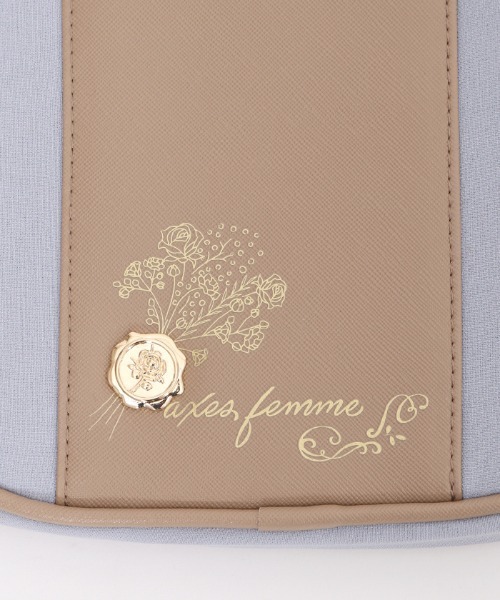 axes femme（アクシーズファム）の「封蝋モチーフ配色ポーチ（ポーチ・レディース・ブルー/ピンク・FREE）」の10枚目の写真