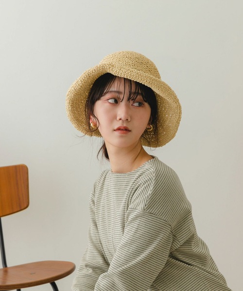 RODE SKO(ロデスコ)の「ナチュラルリボンハット(ハット・レディース・ブラウン/オフホワイト/ナチュラル・ONE)」の2枚目の写真