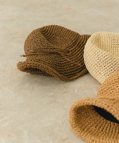 RODE SKO(ロデスコ)の「ナチュラルリボンハット(ハット・レディース・ブラウン/オフホワイト/ナチュラル・ONE)」の10枚目の写真