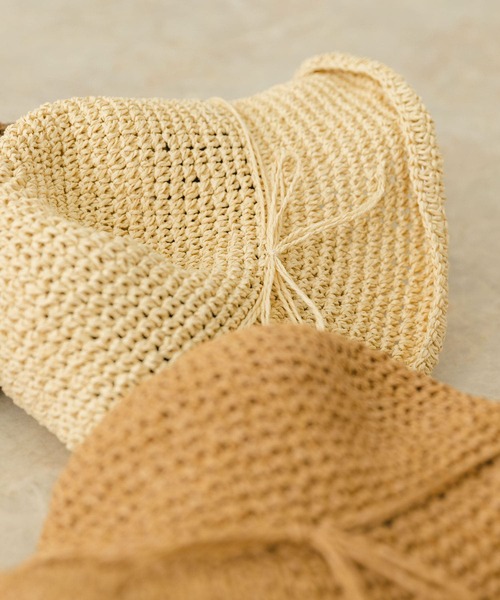 RODE SKO(ロデスコ)の「ナチュラルリボンハット(ハット・レディース・ブラウン/オフホワイト/ナチュラル・ONE)」の11枚目の写真