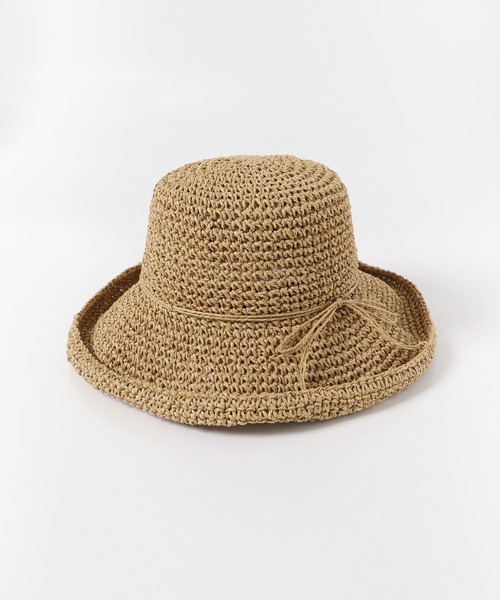 RODE SKO(ロデスコ)の「ナチュラルリボンハット(ハット・レディース・ブラウン/オフホワイト/ナチュラル・ONE)」の13枚目の写真