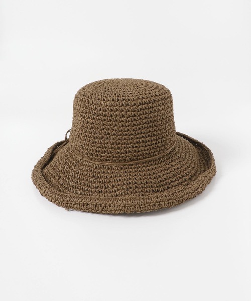 RODE SKO(ロデスコ)の「ナチュラルリボンハット(ハット・レディース・ブラウン/オフホワイト/ナチュラル・ONE)」の15枚目の写真