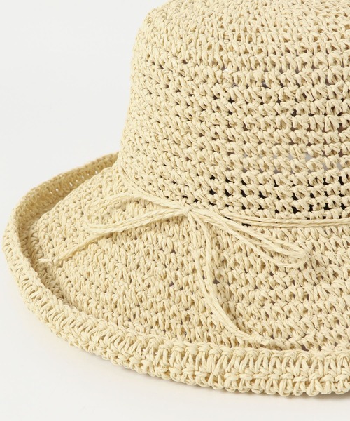 RODE SKO(ロデスコ)の「ナチュラルリボンハット(ハット・レディース・ブラウン/オフホワイト/ナチュラル・ONE)」の21枚目の写真