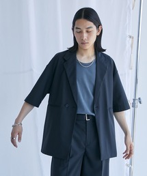 含浸ハーフスリーブシャツジャケット