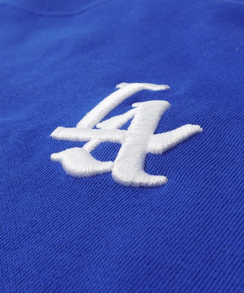 STAY GOLD(ステイゴールド)の「LA ロゴ刺繍 ルーズTシャツ / Tシャツ 半袖 オーバーサイズ トップス ビッグTシャツ ビッグT ビッグシルエット(Tシャツ/カットソー・メンズ・グリーン/ブラウン/ブラック/ホワイト/ブルー/ホワイト系・FREE/M/L)」の20枚目の写真