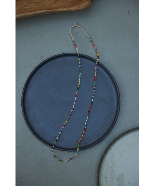 BLACK BY MOUSSY（ブラックバイマウジー）の「mix glass beads necklace（ミックスグラスビーズネックレス