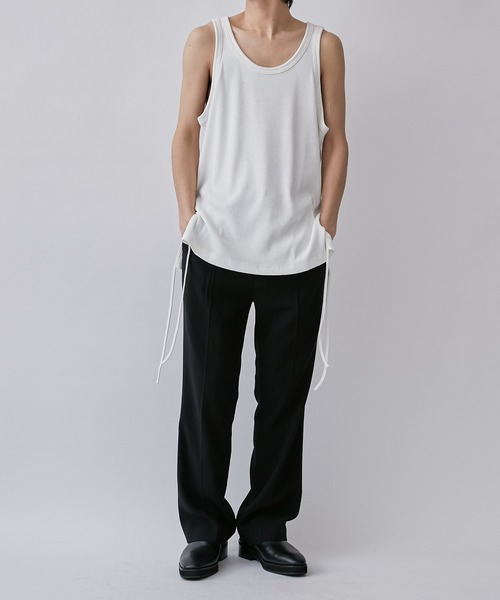 Lui's(ルイス)の「DRYテレココードタンクトップ(タンクトップ・メンズ・ブラック/ホワイト・FREE)」の4枚目の写真