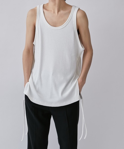 Lui's(ルイス)の「DRYテレココードタンクトップ(タンクトップ・メンズ・ブラック/ホワイト・FREE)」の6枚目の写真