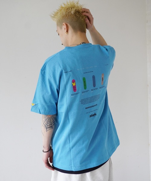 （What it isNt）ART BY MARKGONZALES（ワットイットイズント）の「【（What it isNt）ART BY MARKGONZALES / (ワットイットイズント) アートバイ マークゴンザレス 】 SKATE BORAD TEE (レギュラーFIT)（Tシャツ/カットソー・メンズ・ブラック/ホワイト/ターコイズブルー・XL/L/M）」の13枚目の写真