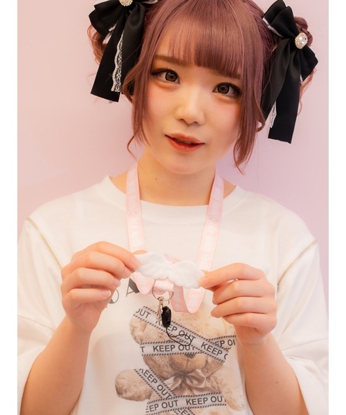 Ank Rouge（アンクルージュ）の「アイドルのいる生活もかちゃんコラボネックストラップ（その他雑貨・レディース・ピンク・FREE）」の6枚目の写真