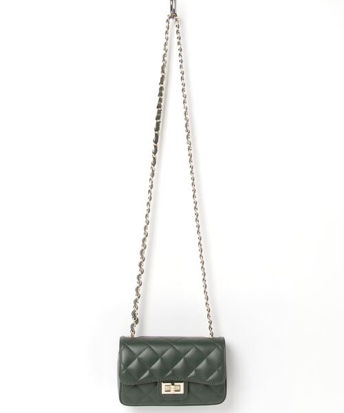 AULENTTI（オウレンティ）の「【AULENTTI】オーレンティ/レザーキルティングショルダーバッグ（ショルダーバッグ・レディース・ブラック/ベージュ/オレンジ/グリーン/ホワイト/レッド/グレイッシュベージュ/ブラウン・FREE）」の6枚目の写真