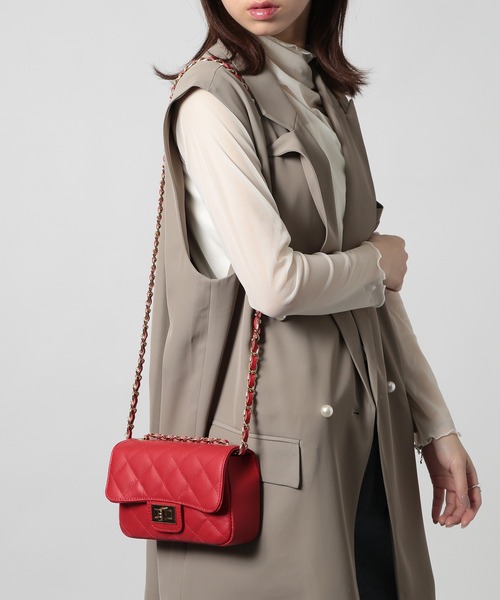 セール】【AULENTTI】オーレンティ/レザーキルティングショルダー