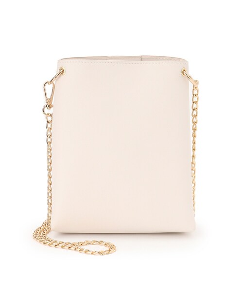 grove（グローブ）の「◆リングチェーンミニショルダー（ショルダーバッグ・レディース・ライトグレー/ブラック/アイボリー/黄緑系/シルバー系その他/スミクロ・00）」の7枚目の写真