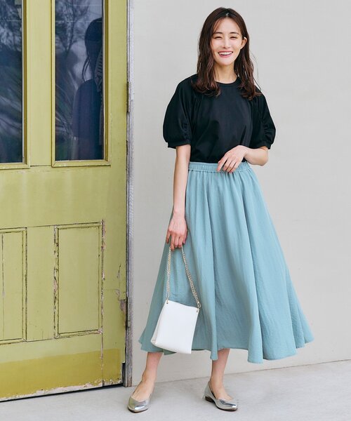 grove（グローブ）の「◆リングチェーンミニショルダー（ショルダーバッグ・レディース・ライトグレー/ブラック/アイボリー/黄緑系/シルバー系その他/スミクロ・00）」の8枚目の写真