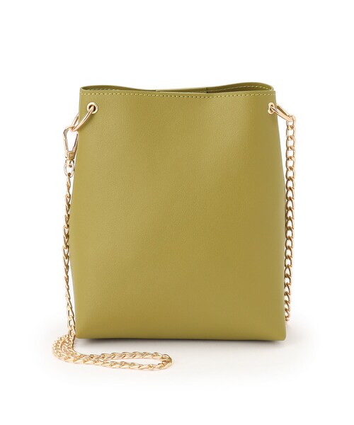 grove（グローブ）の「◆リングチェーンミニショルダー（ショルダーバッグ・レディース・ライトグレー/ブラック/アイボリー/黄緑系/シルバー系その他/スミクロ・00）」の14枚目の写真