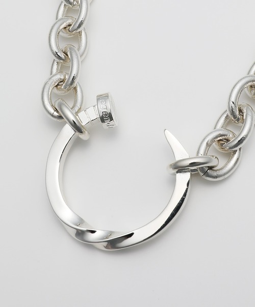 LEGENDA(レジェンダ)の「レジェンダ ツイスト ネイル チェーンネックレス / LEGENDA Twist Nail Chain Necklace(ネックレス・メンズ・シルバー・FREE)」の5枚目の写真
