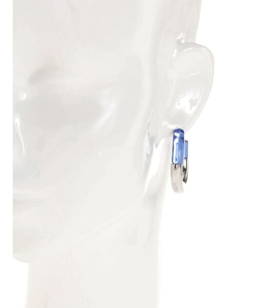 EMODA(エモダ)の「クリアフープピアス(ピアス(両耳用)・レディース・ブルー/クリア/グリーン・FREE)」の4枚目の写真