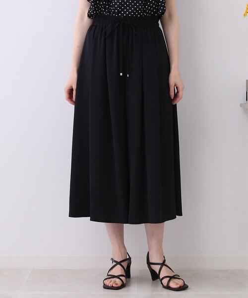 couture brooch（クチュールブローチ）の「◆【まるでスカートなパンツ。】エステルツイルガウチョパンツ（その他パンツ・レディース・ネイビー/ライトベージュ・38/40/42）」の15枚目の写真