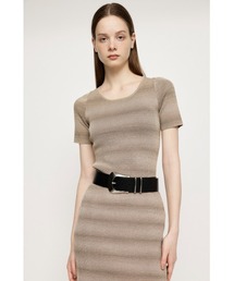 F/LEATHER TWIN LOOP BELT フェイクレザー ツインループ ベルト