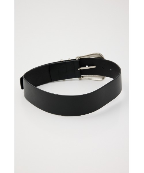 SLY(スライ)の「F/LEATHER TWIN LOOP BELT フェイクレザー ツインループ ベルト(ベルト・レディース・ブラック・FREE)」の5枚目の写真