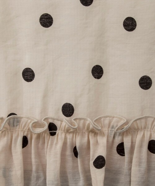 NOLLEY’S(ノーリーズ)の「◇【WEB限定】ペプラムシアードットブラウス(シャツ/ブラウス・レディース・ブラック系その他3/ベージュ系その他3/グリーン系その他3・FREE)」の7枚目の写真