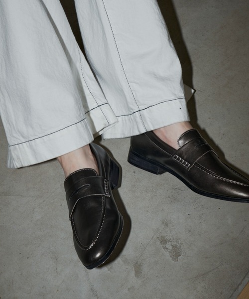 un/neu（アンノイ）の「ベーシックコインローファー / シンプルローファー（ローファー・レディース・ブラック/カーキ/ホワイト/ブラウン・SMALL/MEDIUM/LARGE）」の19枚目の写真