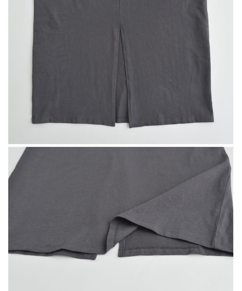 Re:EDIT（リエディ）の「[低身長/高身長サイズ有]コットンショルダータックワンピース（ワンピース・レディース・ネイビー/モカ/ブラック/チャコールグレー/ブラウン・LARGE/TALL/SHORT/MEDIUM）」の10枚目の写真