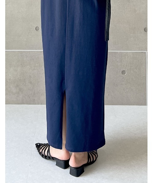 Re:EDIT（リエディ）の「[低身長/高身長サイズ有]コットンショルダータックワンピース（ワンピース・レディース・ネイビー/モカ/ブラック/チャコールグレー/ブラウン・LARGE/TALL/SHORT/MEDIUM）」の19枚目の写真