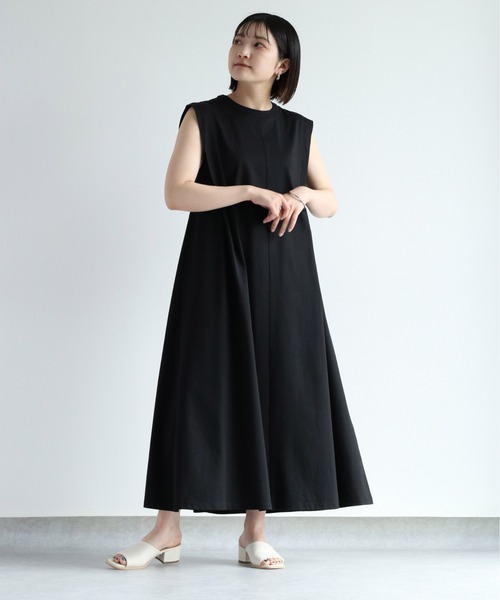 cepo（セポ）の「シルケットカットワンピース（ワンピース・レディース・ブラウン/ブラック・M）」の2枚目の写真