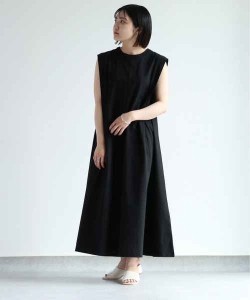 cepo（セポ）の「シルケットカットワンピース（ワンピース・レディース・ブラウン/ブラック・M）」の4枚目の写真