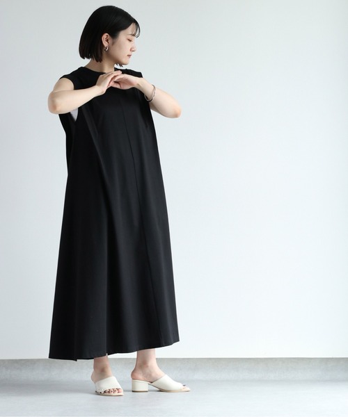 cepo（セポ）の「シルケットカットワンピース（ワンピース・レディース・ブラウン/ブラック・M）」の7枚目の写真