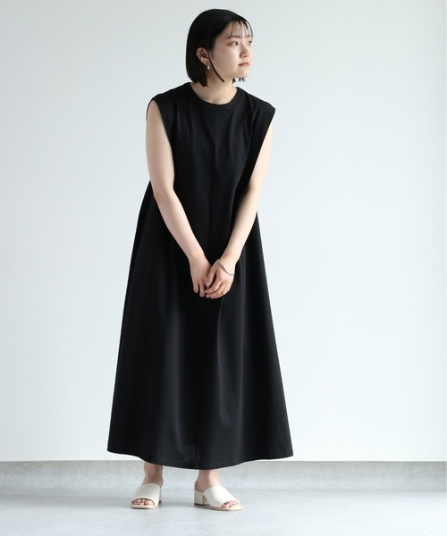 cepo（セポ）の「シルケットカットワンピース（ワンピース・レディース・ブラウン/ブラック・M）」の3枚目の写真
