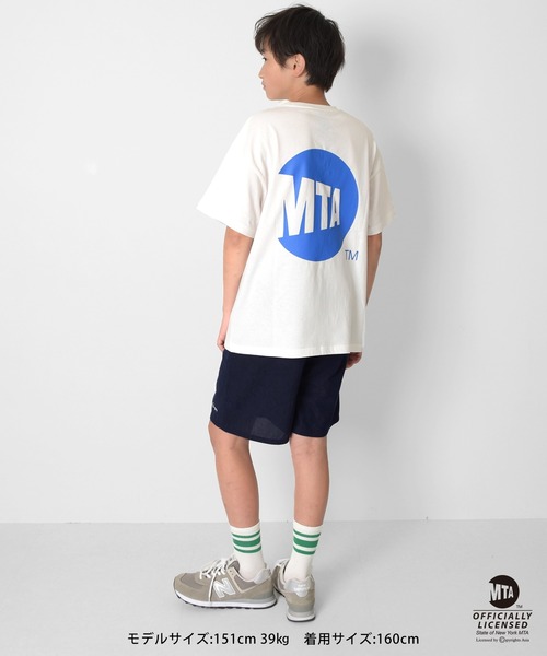 GLAZOS（グラソス）の「【WEB限定】【MTA(メトロポリタン・トランスポーテーション・オーソリティ)】メインロゴプリント半袖Tシャツ（Tシャツ/カットソー・キッズ・ホワイト/ブラック/グレー・140cm/150cm/160cm/170cm）」の13枚目の写真