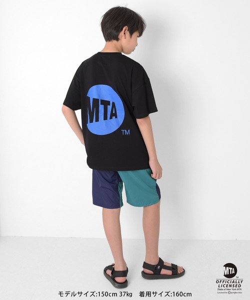 GLAZOS（グラソス）の「【WEB限定】【MTA(メトロポリタン・トランスポーテーション・オーソリティ)】メインロゴプリント半袖Tシャツ（Tシャツ/カットソー・キッズ・ホワイト/ブラック/グレー・140cm/150cm/160cm/170cm）」の18枚目の写真