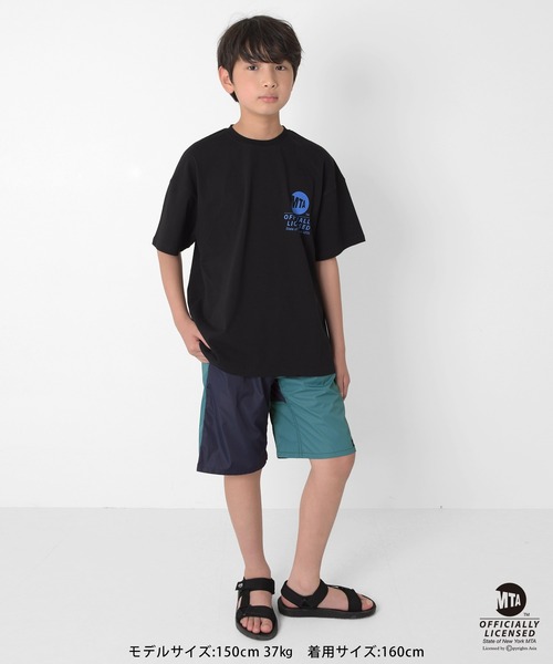 GLAZOS（グラソス）の「【WEB限定】【MTA(メトロポリタン・トランスポーテーション・オーソリティ)】メインロゴプリント半袖Tシャツ（Tシャツ/カットソー・キッズ・ホワイト/ブラック/グレー・140cm/150cm/160cm/170cm）」の16枚目の写真