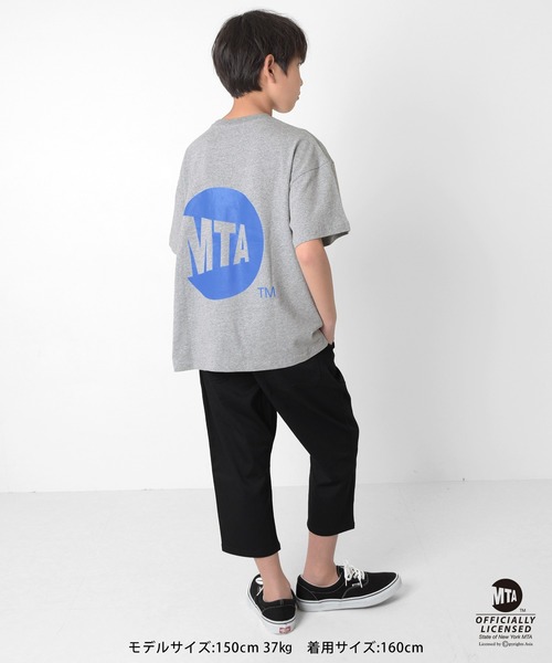 GLAZOS（グラソス）の「【WEB限定】【MTA(メトロポリタン・トランスポーテーション・オーソリティ)】メインロゴプリント半袖Tシャツ（Tシャツ/カットソー・キッズ・ホワイト/ブラック/グレー・140cm/150cm/160cm/170cm）」の4枚目の写真