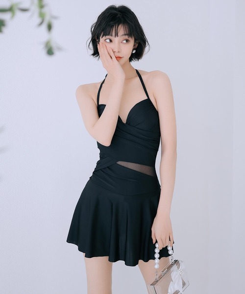 OSYAREVO（オシャレボ）の「シアー カーディガン 付き カシュクール