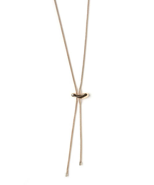 colleca la（コレカラ）の「ニュアンスメタルトップ ループタイ/チェーンネックレス（ネックレス）」 WEAR