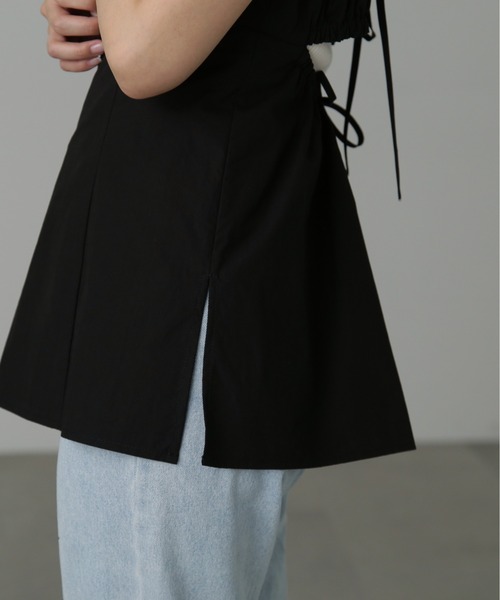 FREE'S MART(フリーズマート)の「◆バックオープンチュニックキャミソール(シャツ/ブラウス・レディース・ベージュ/ブラック・FREE)」の14枚目の写真