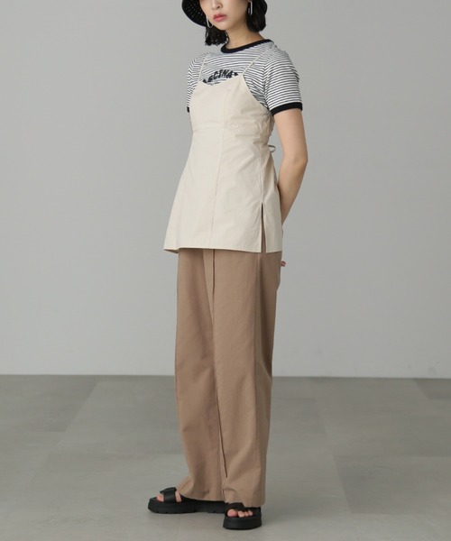 FREE'S MART(フリーズマート)の「◆バックオープンチュニックキャミソール(シャツ/ブラウス・レディース・ベージュ/ブラック・FREE)」の21枚目の写真