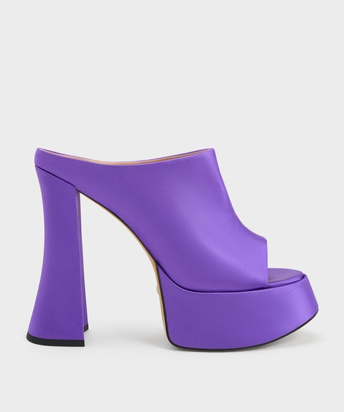 【セール】Delphine デルフィーヌ プラットフォームミュール（サンダル）｜CHARLES & KEITH（チャールズ & キース）サンダル