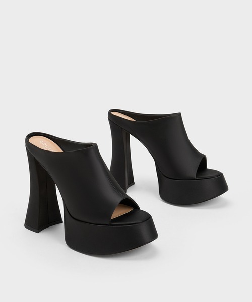 【セール】Delphine デルフィーヌ プラットフォームミュール（サンダル）｜CHARLES & KEITH（チャールズ & キース）