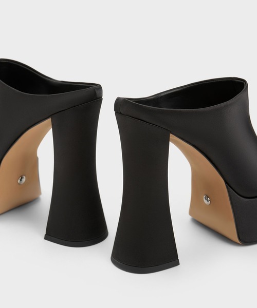 【セール】Delphine デルフィーヌ プラットフォームミュール（サンダル）｜CHARLES & KEITH（チャールズ & キース）