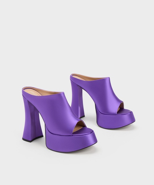 【セール】Delphine デルフィーヌ プラットフォームミュール（サンダル）｜CHARLES & KEITH（チャールズ & キース）