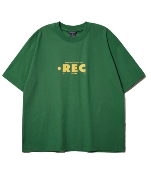 WV PROJECT(ダブリューブイプロジェクト)の「【WV PROJECT/ダブリューブイプロジェクト】Record Short-sleeve Tee レコード プリント 半袖 Tシャツ(Tシャツ/カットソー・メンズ・ホワイト/グリーン/ピンク/ネイビー/ブラック・S/M/L)」の7枚目の写真