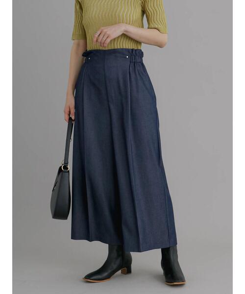 Te chichi（テチチ）の「ウエストギャザーワイドパンツ（その他パンツ・レディース・ブラック/ネイビー/グリーン・F）」の4枚目の写真